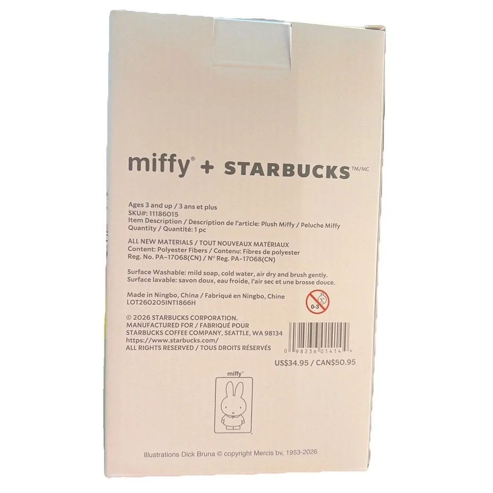 Starbucks X Miffy Summer Release Collab Limited Edition New READY TO SHIP‎